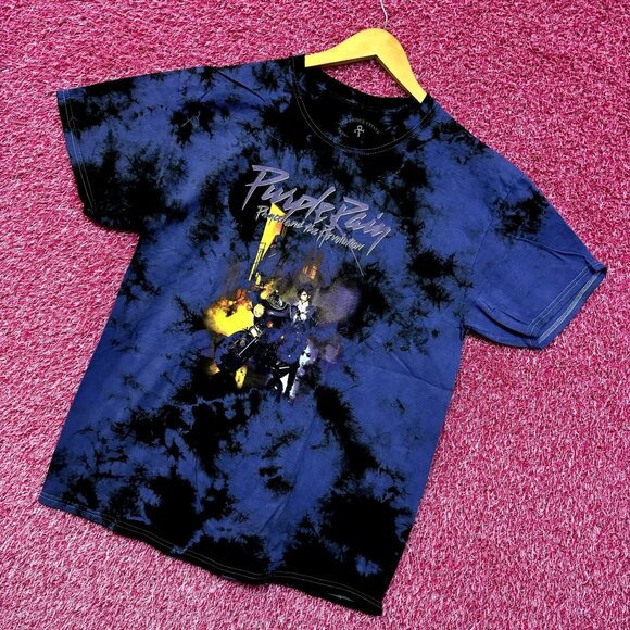 Prince and the Revolution Purple Rain Soul Rock Tie Dye L - Picture 3 of 4